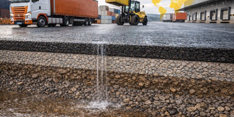 PU-ASPHALT BEI HOHEN LASTEN: INDUSTRIE- UND LOGISTIKFLÄCHEN