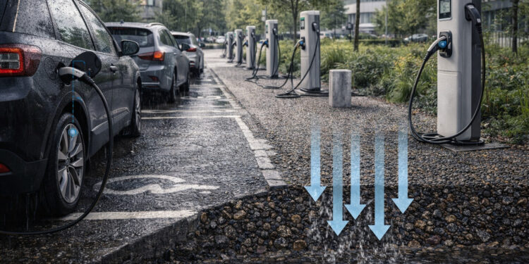 PU-ASPHALT UND LADEINFRASTRUKTUR FÜR E-MOBILITÄT: STABILE FLÄCHEN FÜR DIE VERKEHRSWENDE