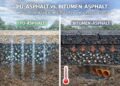 PU-ASPHALT VS. BITUMEN-ASPHALT: MATERIALPRINZIPIEN, UNTERSCHIEDE UND LANGZEITFOLGEN