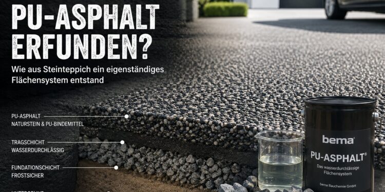 WER HAT PU-ASPHALT ERFUNDEN? WIE AUS STEINTEPPICH EIN EIGENSTÄNDIGES FLÄCHENSYSTEM ENTSTAND