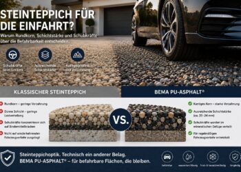 STEINTEPPICH FÜR DIE EINFAHRT? WARUM RUNDKORN, SCHICHTSTÄRKE UND SCHUBKRÄFTE ÜBER DIE BEFAHRBARKEIT ENTSCHEIDEN